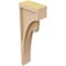 Ekena Millwork 3"W x 6"D x 18"H Thin Viola Rough Cedar Woodgrain TimberThane Corbel, Primed Tan CORUR03X06X18VIORCPR - alternate 6